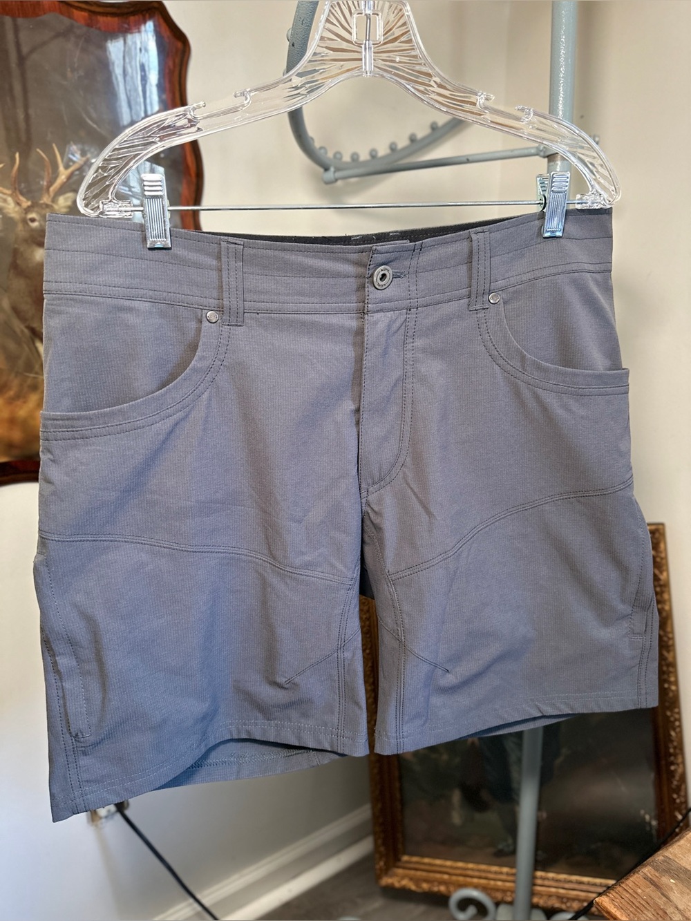 Kuhl Silencr Kargo Hiking Tech Shorts Men's 36 Gray